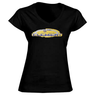 5th Element Logo - GD78 Softstyle® Ladies' V-Neck T-Shirt Thumbnail